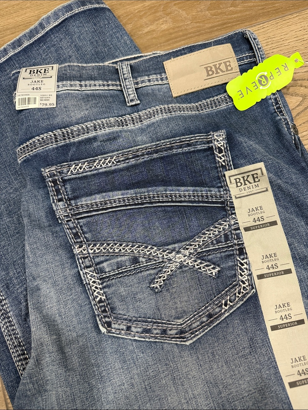 BKE Jake Bootcut Jeans in Faded Blue Wash